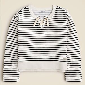 CREWCUTS Girls lace-up sweatshirt in terry